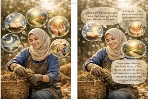 happily working lady